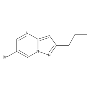 6-Bromo-2-propylpyrazolo[1,5-a]pyrimidine结构式