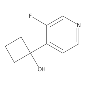 1-(3-Fluoropyridin-4-YL)cyclobutan-1-OL结构式