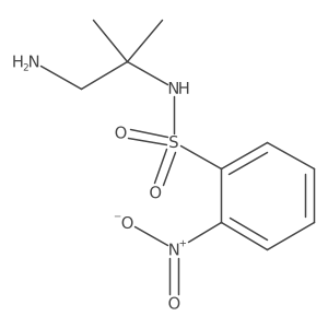 N-(1-Amino-2-methylpropan-2-YL)-2-nitrobenzene-1-sulfonamide Structure