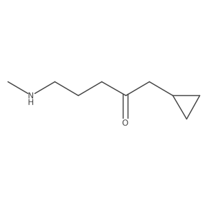 1-Cyclopropyl-5-(methylamino)pentan-2-one结构式