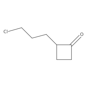 2-(3-Chloropropyl)cyclobutan-1-one Structure