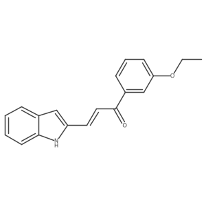 1-(3-ethoxyphenyl)-3-(1H-indol-2-yl)prop-2-en-1-one Structure