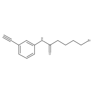 5-bromo-N-(3-ethynylphenyl)pentanamide结构式