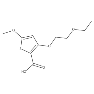 3-(2-Ethoxyethoxy)-5-methoxythiophene-2-carboxylic acid Structure