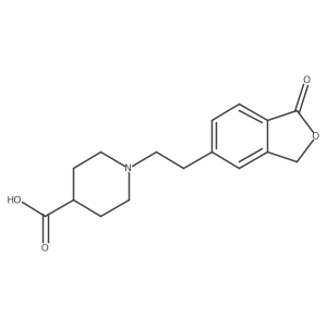 1-(2-(1-Oxo-1,3-dihydroisobenzofuran-5-yl)ethyl)piperidine-4-carboxylic acid结构式