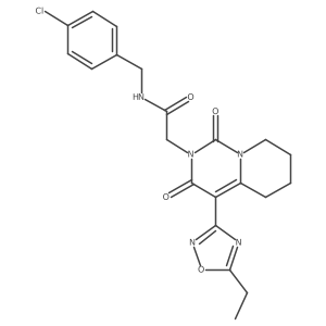 N-(4-chlorobenzyl)-2-[4-(5-ethyl-1,2,4-oxadiazol-3-yl)-1,3-dioxo-5,6,7,8-tetrahydro-1H-pyrido[1,2-c]pyrimidin-2(3H)-yl]acetamide Structure