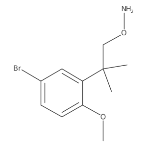 O-[2-(5-bromo-2-methoxyphenyl)-2-methylpropyl]hydroxylamine Structure