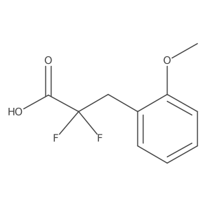 2,2-Difluoro-3-(2-methoxyphenyl)propanoic acid Structure