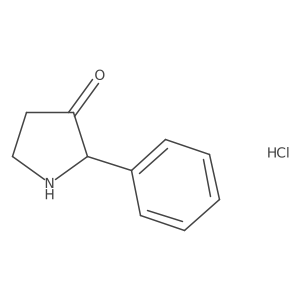 2-Phenylpyrrolidin-3-one hydrochloride结构式