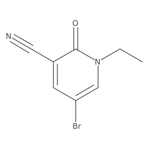5-Bromo-1-ethyl-2-oxo-1,2-dihydropyridine-3-carbonitrile Structure