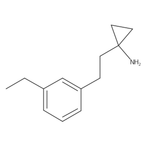 1-[2-(3-Ethylphenyl)ethyl]cyclopropan-1-amine结构式