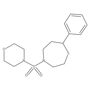 4-((7-Phenyl-1,4-thiazepan-4-yl)sulfonyl)morpholine Structure