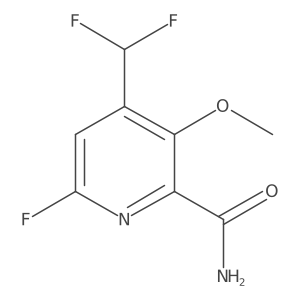 4-(Difluoromethyl)-6-fluoro-3-methoxypicolinamide结构式