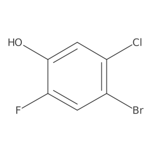 4-Bromo-5-chloro-2-fluorophenol Structure