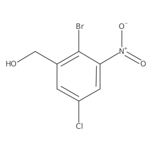 2-Bromo-5-chloro-3-nitrobenzenemethanol结构式