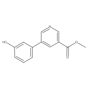 Methyl 5-(3-hydroxyphenyl)pyridine-3-carboxylate结构式