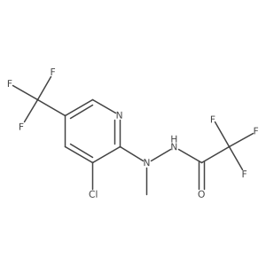 N'-(3-chloro-5-(trifluoromethyl)pyridin-2-yl)-2,2,2-trifluoro-N'-methylacetohydrazide Structure