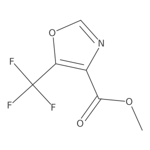 4-Oxazolecarboxylic acid, 5-(trifluoromethyl)-, methyl ester结构式