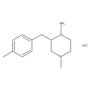 1-Methyl-3-(4-methylbenzyl)piperidin-4-amine hydrochloride结构式
