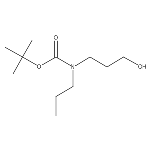 tert-butyl N-(3-hydroxypropyl)-N-propylcarbamate结构式