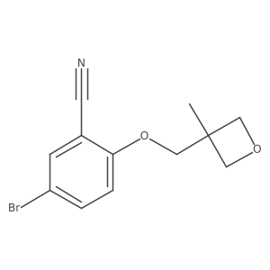 5-Bromo-2-((3-methyloxetan-3-yl)methoxy)benzonitrile Structure