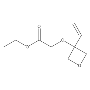 Ethyl 2-(3-ethenyloxetan-3-yl)oxyacetate Structure
