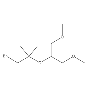 1-Bromo-2-[(1,3-dimethoxypropan-2-yl)oxy]-2-methylpropane Structure
