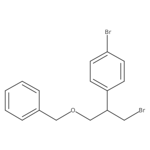 1-[1-(Benzyloxy)-3-bromopropan-2-yl]-4-bromobenzene Structure