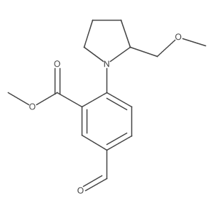 Methyl 5-formyl-2-(2-(methoxymethyl)pyrrolidin-1-yl)benzoate Structure