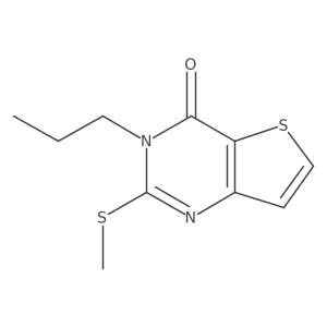 2-(Methylthio)-3-propylthieno[3,2-d]pyrimidin-4(3h)-one结构式