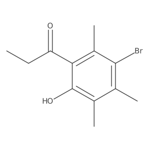 1-(3-Bromo-6-hydroxy-2,4,5-trimethylphenyl)propan-1-one结构式
