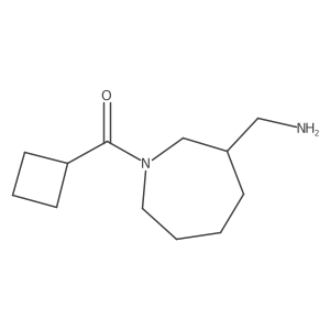 (1-Cyclobutanecarbonylazepan-3-yl)methanamine结构式