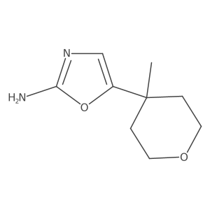 5-(4-Methyloxan-4-yl)-1,3-oxazol-2-amine结构式