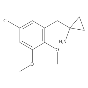 1-[(5-Chloro-2,3-dimethoxyphenyl)methyl]cyclopropan-1-amine Structure