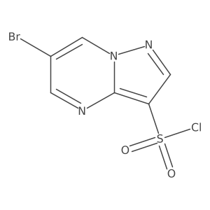 6-Bromopyrazolo[1,5-a]pyrimidine-3-sulfonyl chloride结构式