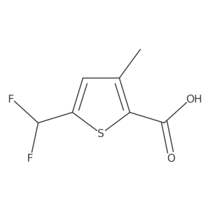5-(Difluoromethyl)-3-methylthiophene-2-carboxylic acid结构式