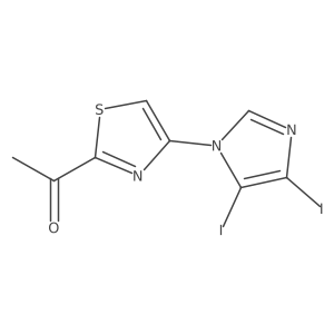 1-[4-(4,5-Diiodo-1H-imidazol-1-yl)-1,3-thiazol-2-yl]ethan-1-one Structure