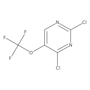 2,4-Dichloro-5-(trifluoromethoxy)pyrimidine结构式