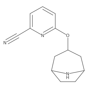 6-{8-Azabicyclo[3.2.1]octan-3-yloxy}pyridine-2-carbonitrile结构式