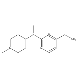 4-(aminomethyl)-N-methyl-N-(1-methylpiperidin-4-yl)pyrimidin-2-amine Structure