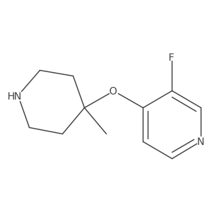 3-Fluoro-4-[(4-methylpiperidin-4-yl)oxy]pyridine Structure