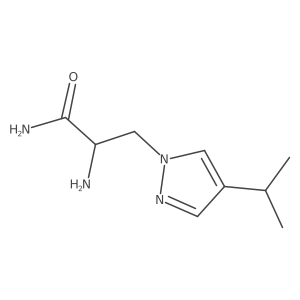 2-amino-3-[4-(propan-2-yl)-1H-pyrazol-1-yl]propanamide Structure