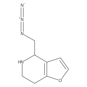 4-(azidomethyl)-4H,5H,6H,7H-furo[3,2-c]pyridine结构式