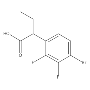 2-(4-Bromo-2,3-difluorophenyl)butanoic acid结构式
