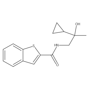 N-(2-cyclopropyl-2-hydroxypropyl)benzo[b]thiophene-2-carboxamide Structure