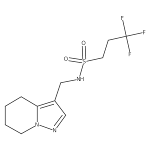 3,3,3-trifluoro-N-((4,5,6,7-tetrahydropyrazolo[1,5-a]pyridin-3-yl)methyl)propane-1-sulfonamide结构式