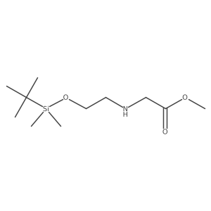 Methyl (2-((tert-butyldimethylsilyl)oxy)ethyl)glycinate Structure