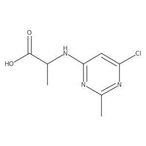 (6-Chloro-2-methylpyrimidin-4-yl)alanine Structure