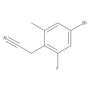 2-(4-Bromo-2-fluoro-6-methylphenyl)acetonitrile结构式