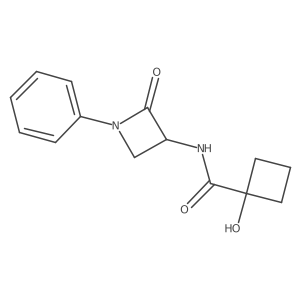 1-hydroxy-N-(2-oxo-1-phenylazetidin-3-yl)cyclobutane-1-carboxamide Structure